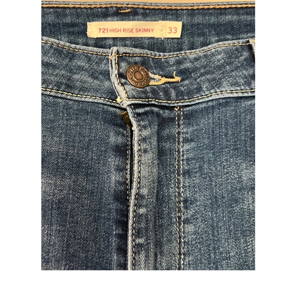 Levi’s 721 High Rise Skinny Sz 33 - Picture 7 of 7